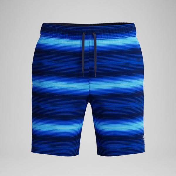 speedo Men's Redondo Edge Printed 18" Swim Shorts Navy/Blue