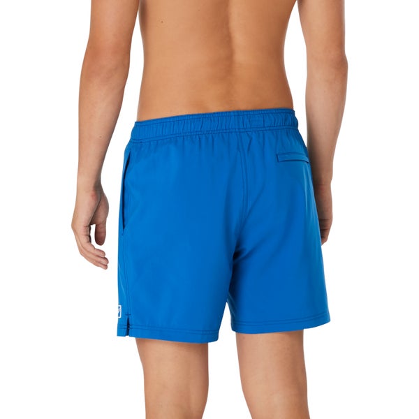 Speedo Men's Solid Redondo Edge 17" Volley Swim Trunks Blue