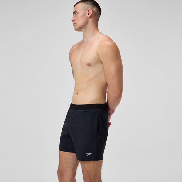 Speedo Men's The Lookout Volley 16" Swim Trunks Black