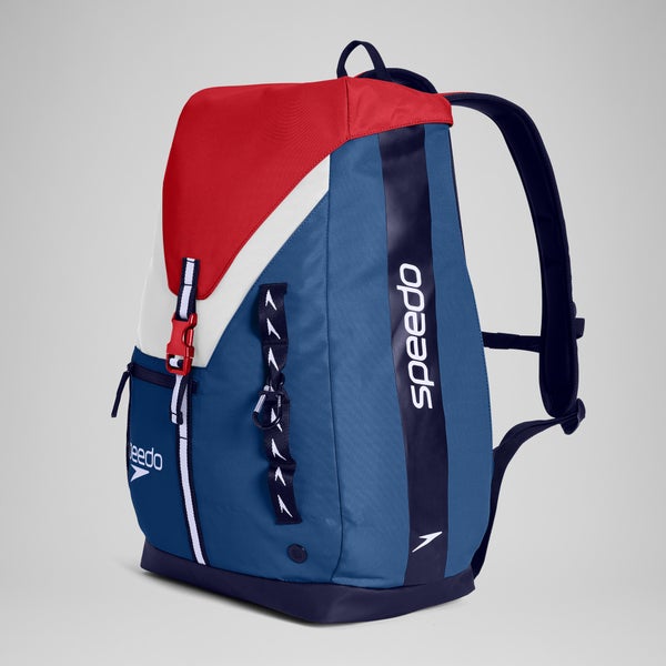Speedo 35L Team Rucksack Red/White/Blue