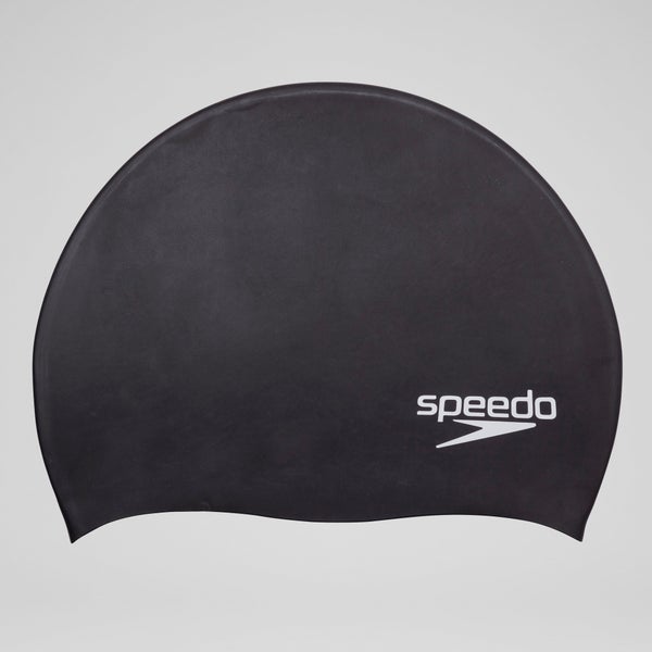 speedo Adult Elastomeric Silicone Cap Black
