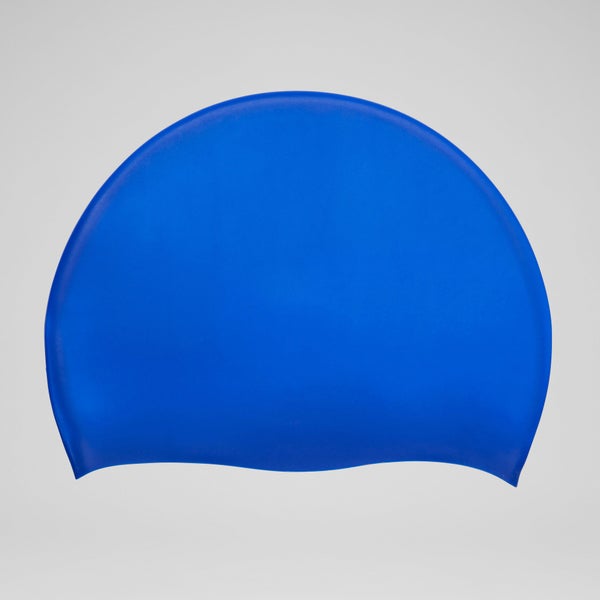 Speedo Adult Elastomeric Solid Silicone Cap Blue
