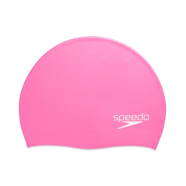 speedo Adult Elastomeric Solid Silicone Cap Pink