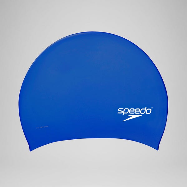 speedo Adult Silicone Long Hair Cap Blue