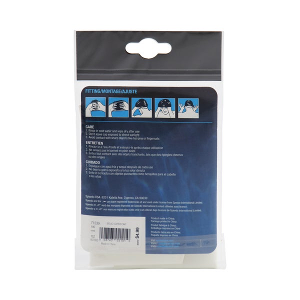 Speedo Adult Solid Latex Cap White