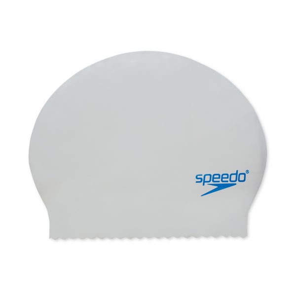 speedo Adult Solid Latex Cap White