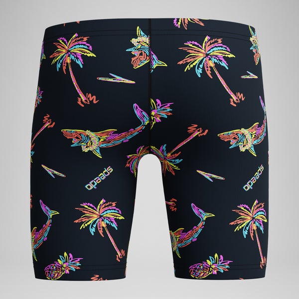 Speedo Boy's Print Jammer Black