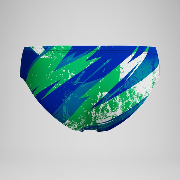Speedo Boys Bolted Brief Green/Blue