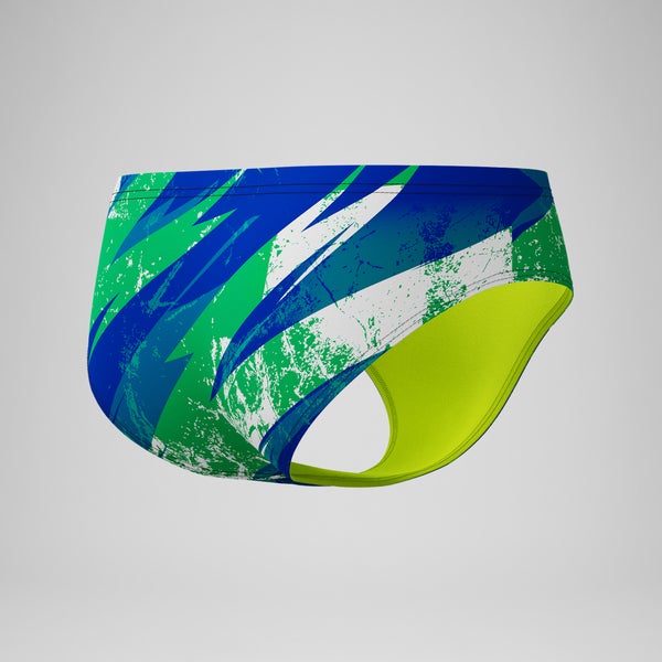 Speedo Boys Bolted Brief Green/Blue