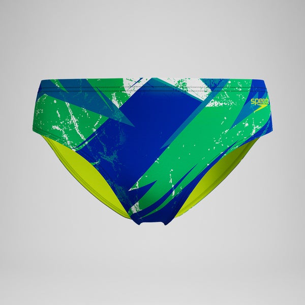 speedo Boys Bolted Brief Green/Blue
