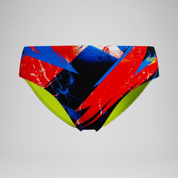 speedo Boys Bolted Brief Red/Blue