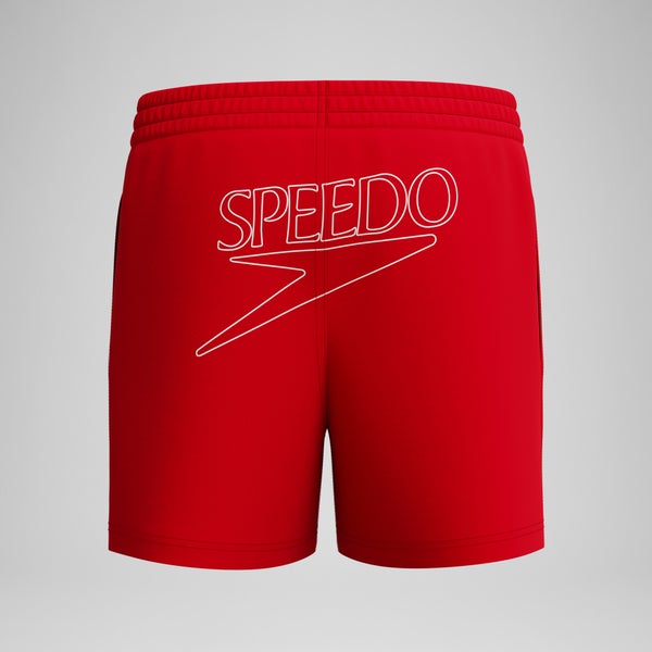 Speedo Boys Classic Logo 13" Swim Shorts Red