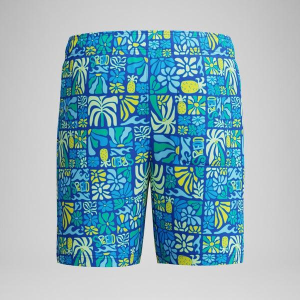 Speedo Boys Printed 15" Swim Shorts Blue