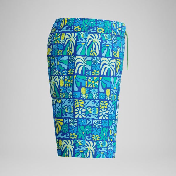 Speedo Boys Printed 15" Swim Shorts Blue