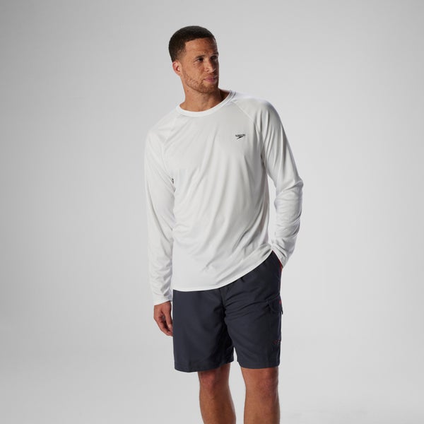 speedo Easy Solid Long Sleeve Swim Rashguard