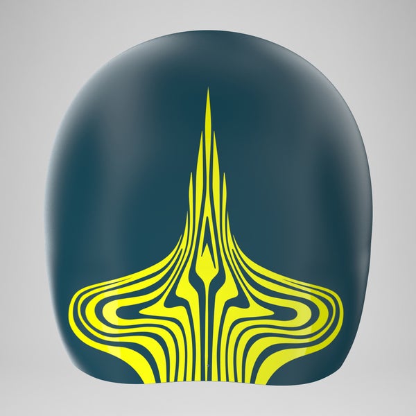 Speedo Fastskin Cap Teal/Yellow