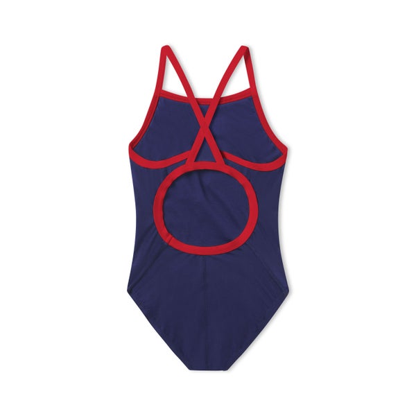 Speedo Girl's Endurance+ Flyback One Piece Navy