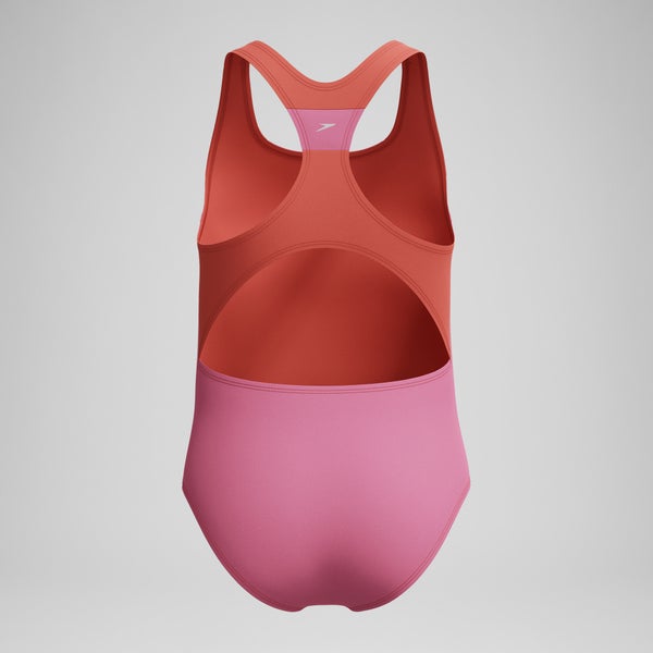 Speedo Girls Infinity Splice One Piece Pink