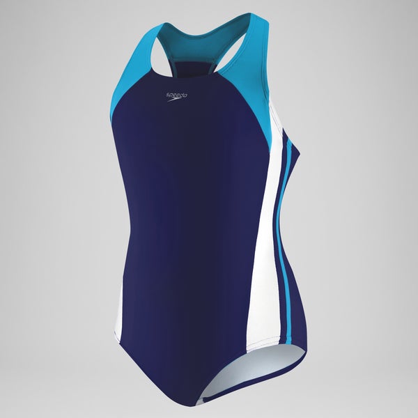 speedo Girls Solid Infinity Splice One Piece