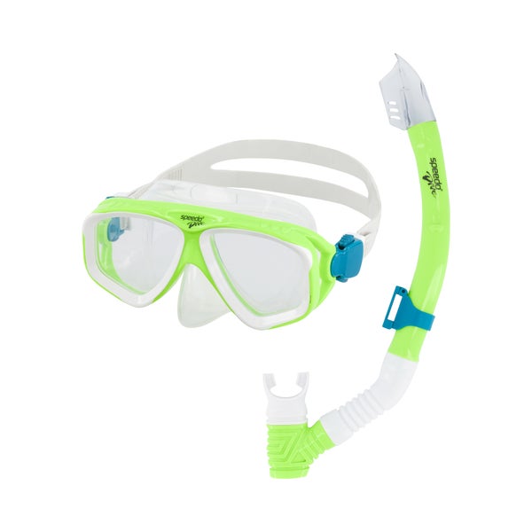 speedo Junior Adventure Mask & Snorkel Set Blue