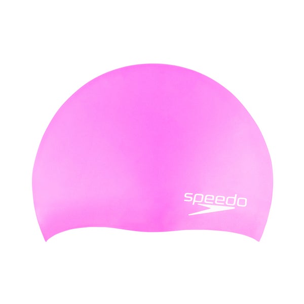 speedo Junior Elastomeric Solid Silicone Cap Pink