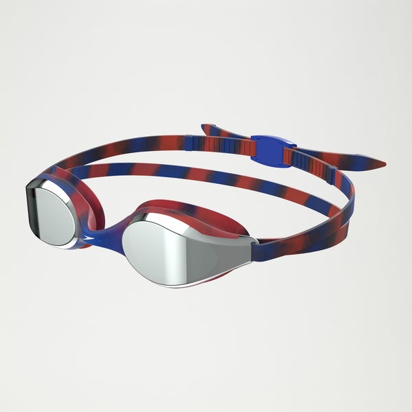 speedo Junior Hyper Flyer Mirrored Goggles Navy