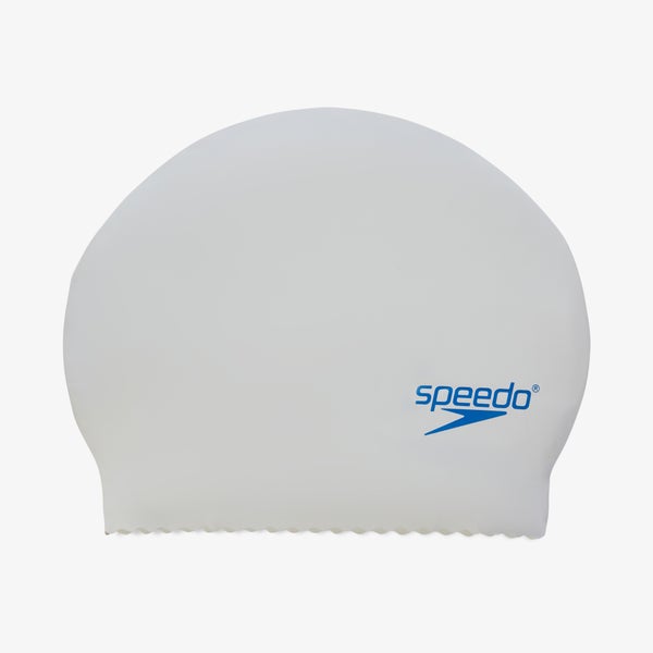 speedo Junior Solid Latex Cap White