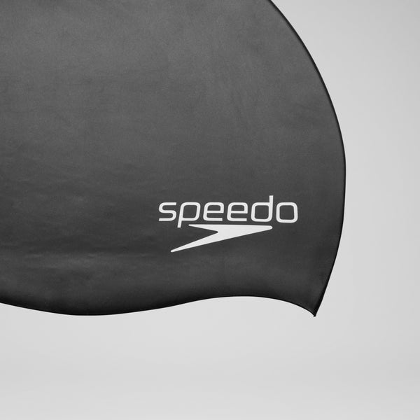 Speedo Junior Solid Silicone Cap Black