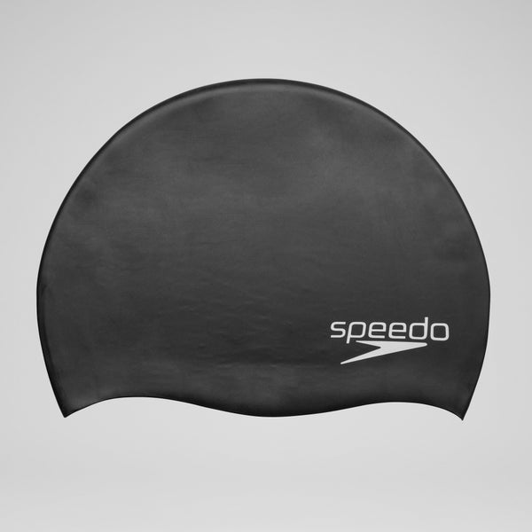 speedo Junior Solid Silicone Cap Black