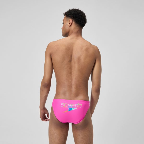 Speedo Men's 2" Pride Solar Brief Pink