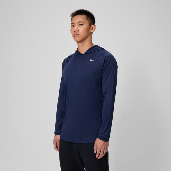 Speedo Men's Baybreeze Long Sleeve Hoodie Navy
