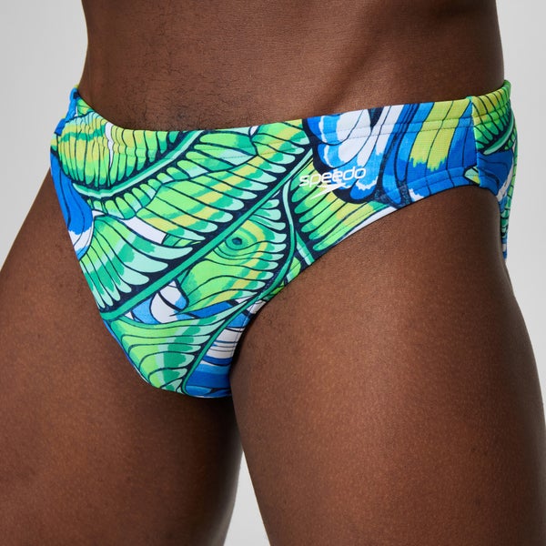 Speedo Men's Beachstar Printed 2" Brief Green