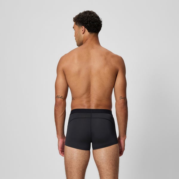 Speedo Men's Boom Solid Square Leg Black