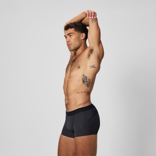 Speedo Men's Boom Solid Square Leg Black