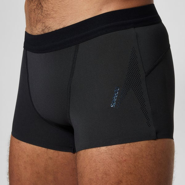 Speedo Men's Boom Solid Square Leg Black