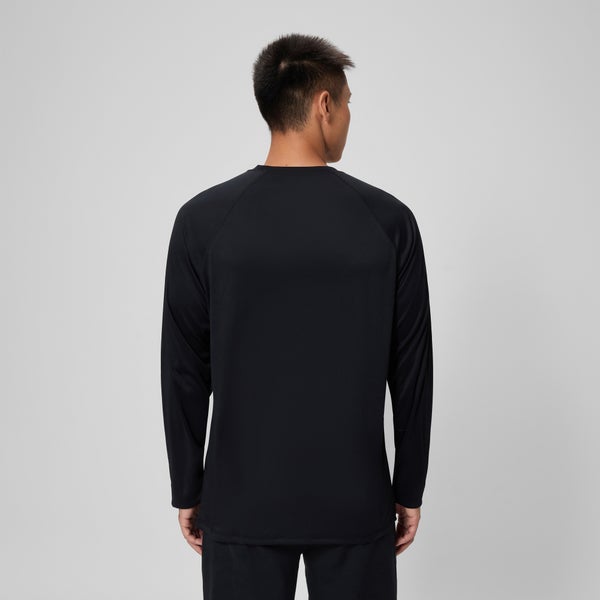 Speedo Men's Easy Long Sleeve Rashguard Black