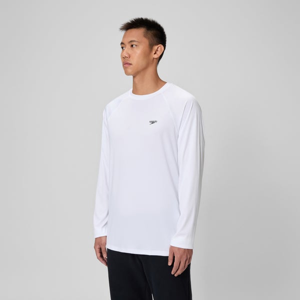 Speedo Men's Easy Long Sleeve Rashguard White