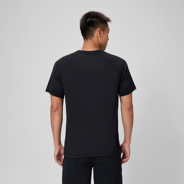 Speedo Men's Easy Short Sleeve Rashguard Black