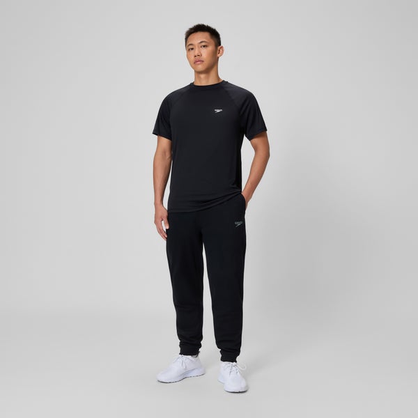 Speedo Men's Easy Short Sleeve Rashguard Black