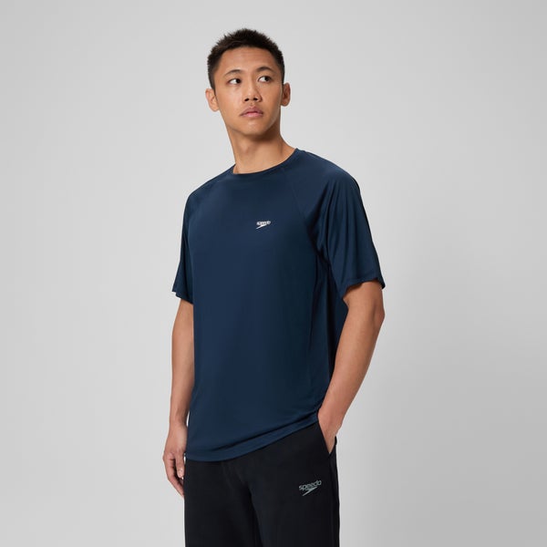 Speedo Men's Easy Short Sleeve Rashguard Navy