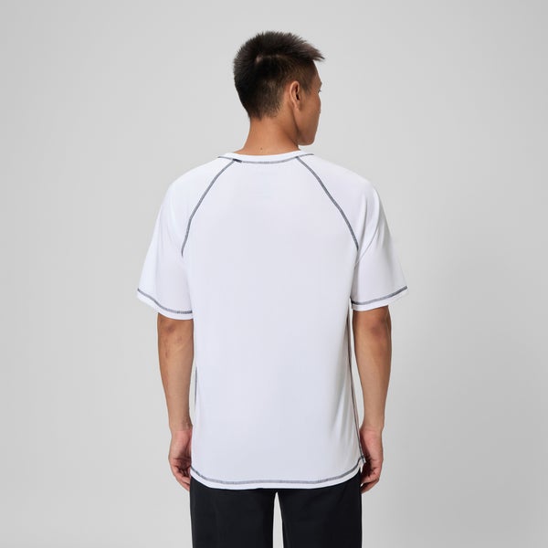 Speedo Men's Easy Short Sleeve Rashguard White