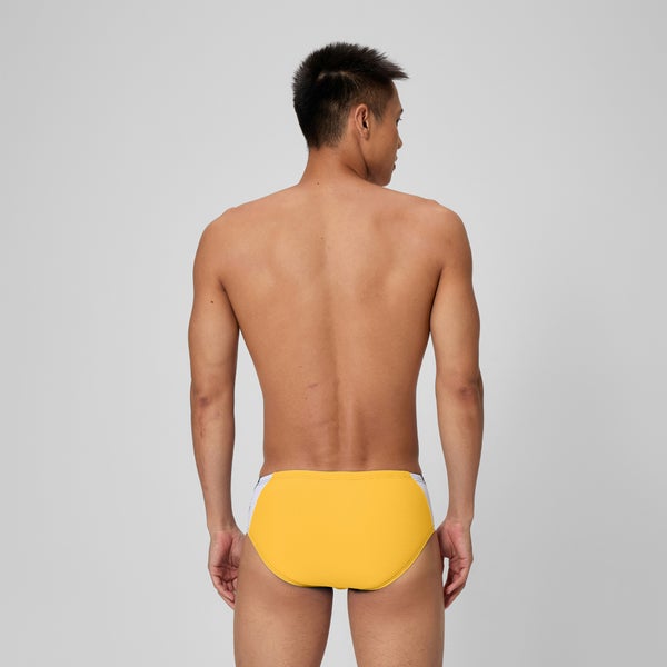 Speedo Men's Edge Splice Brief Navy/Gold