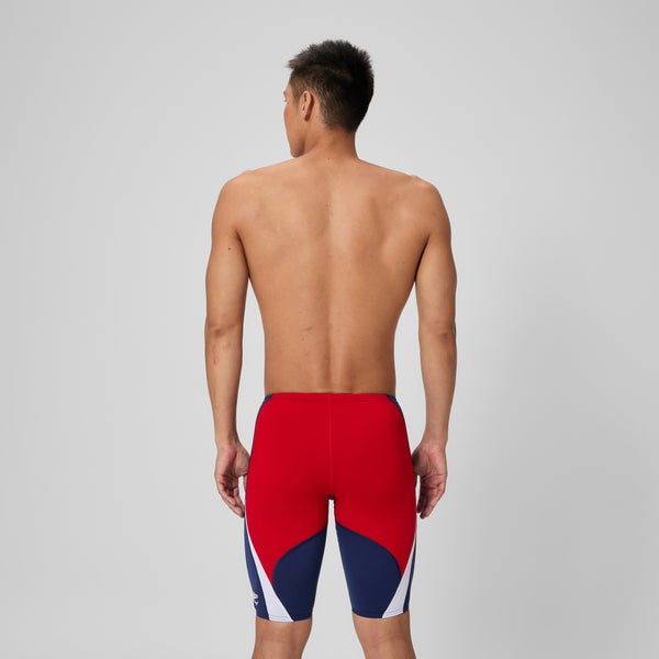 Speedo Men's Edge Splice Jammer Navy/Red