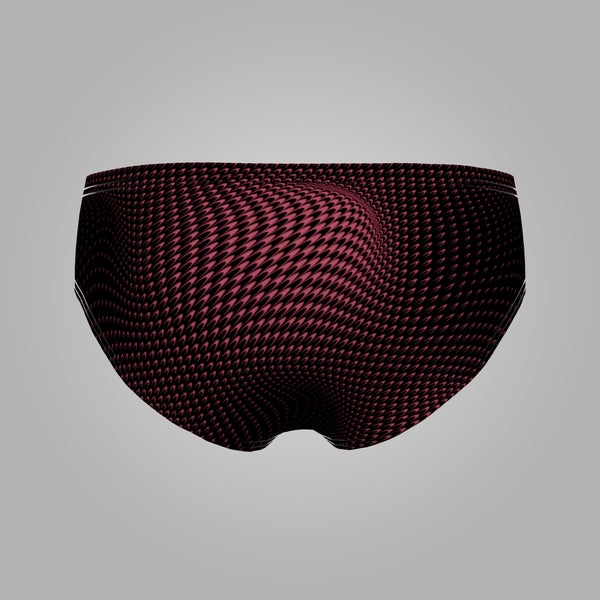 Speedo Men's Flow Brief Black/Maroon