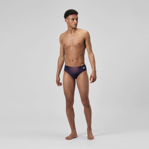 Speedo Men's Flow Brief Navy/Red