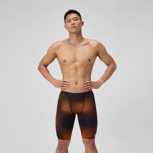 speedo Men's Flow Jammer Black/Orange