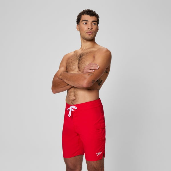 Speedo Men's Guard 18" Boardshort Red