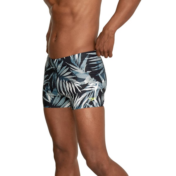 Speedo Men's Hothouse Floral Square Leg Navy