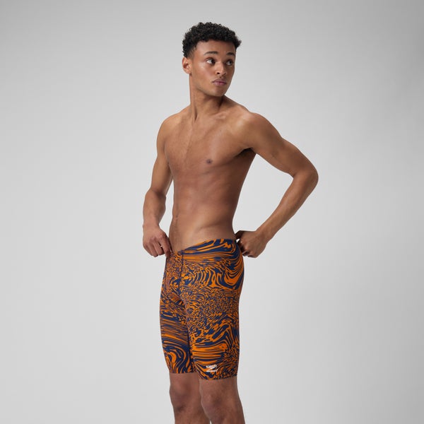 Speedo Men's Hydrochasm Jammer Orange/Navy