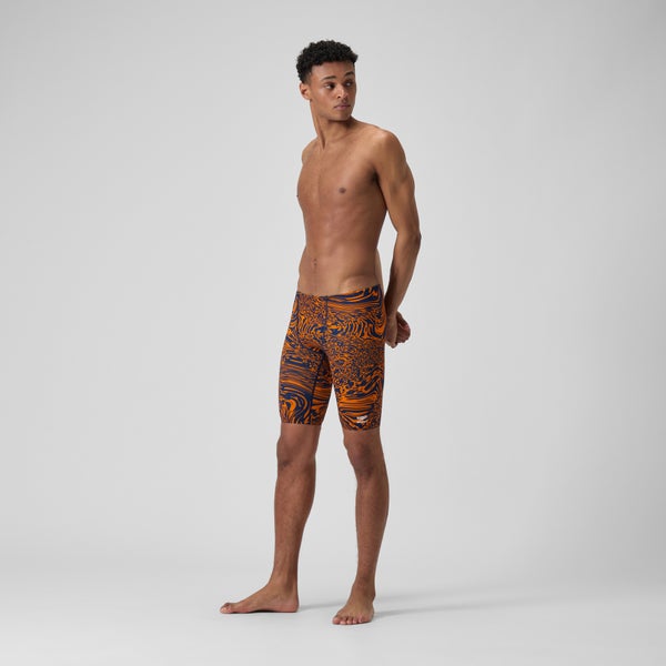 Speedo Men's Hydrochasm Jammer Orange/Navy
